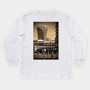 20 Fenchurch Street Walkie-Talkie Building London Kids Long Sleeve T-Shirt